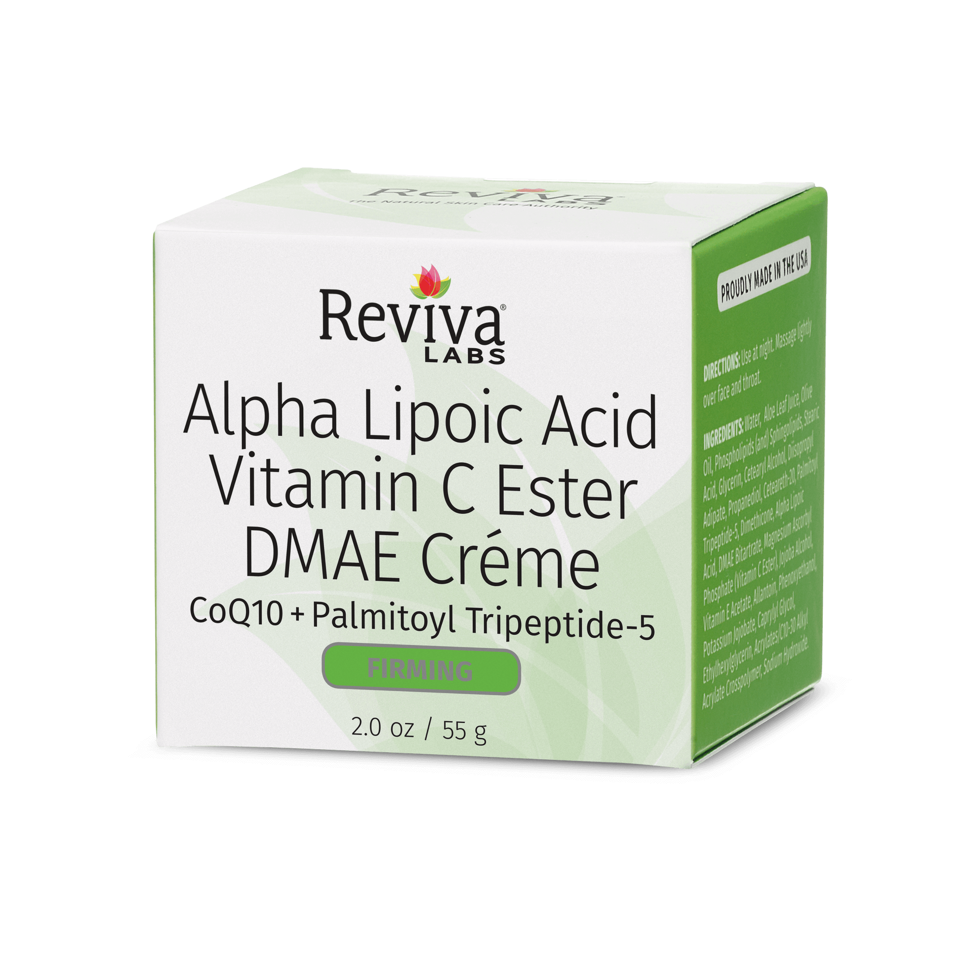 Alpha Lipoic Acid Vitamin C Ester DMAE Créme Reviva Labs