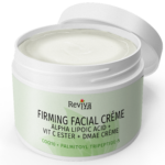 Open jar of Reviva Labs firming facial cream