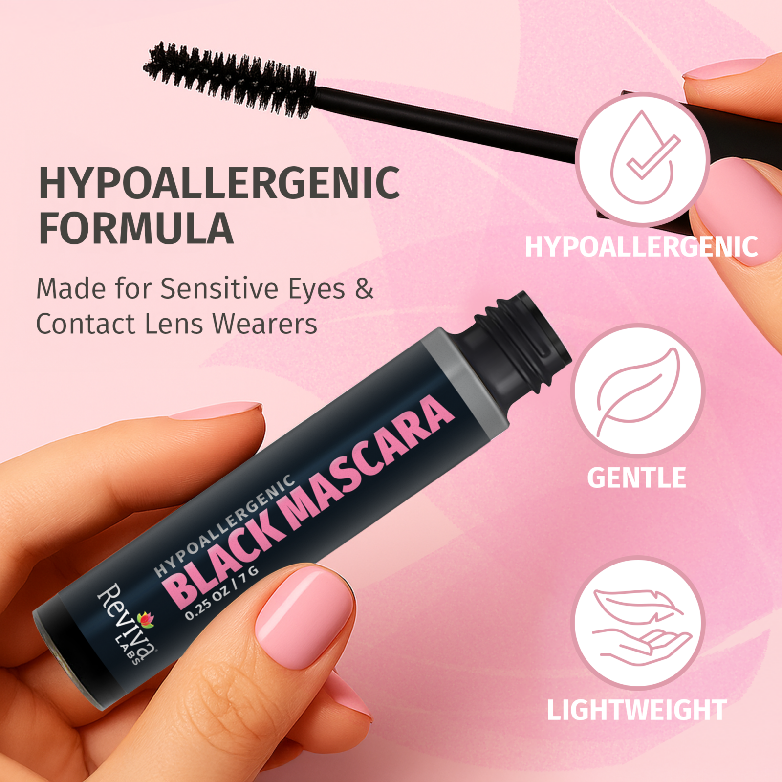 black hypoallergenic mascara