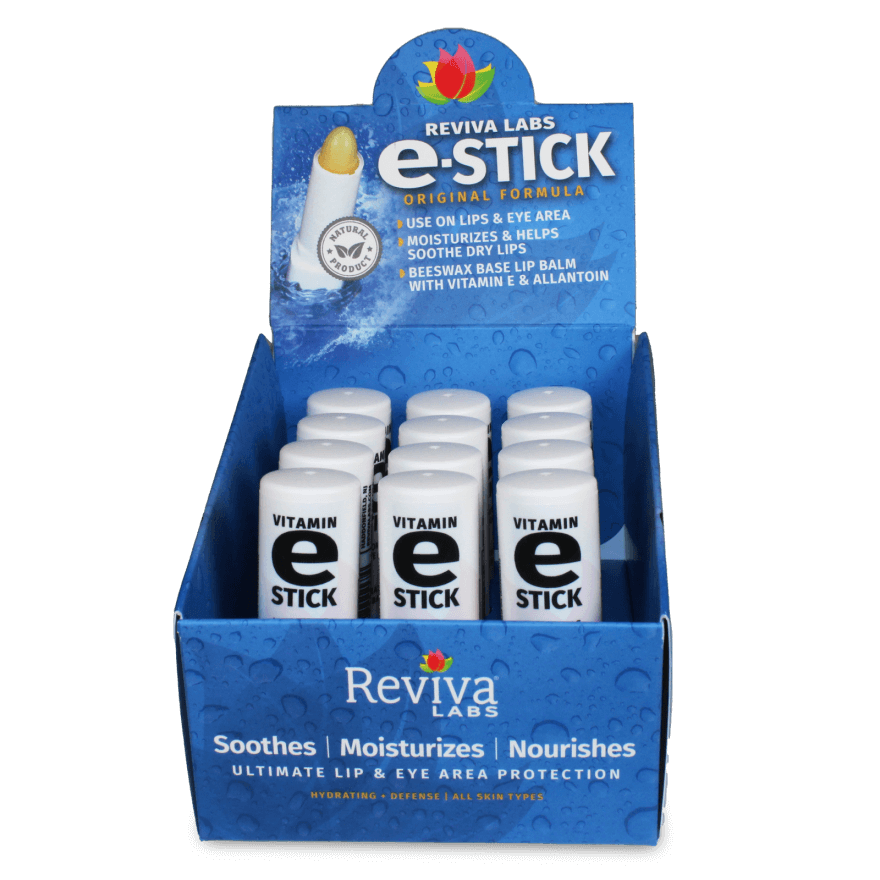 12 Pack of Vitamin E Oil EStick Reviva Labs