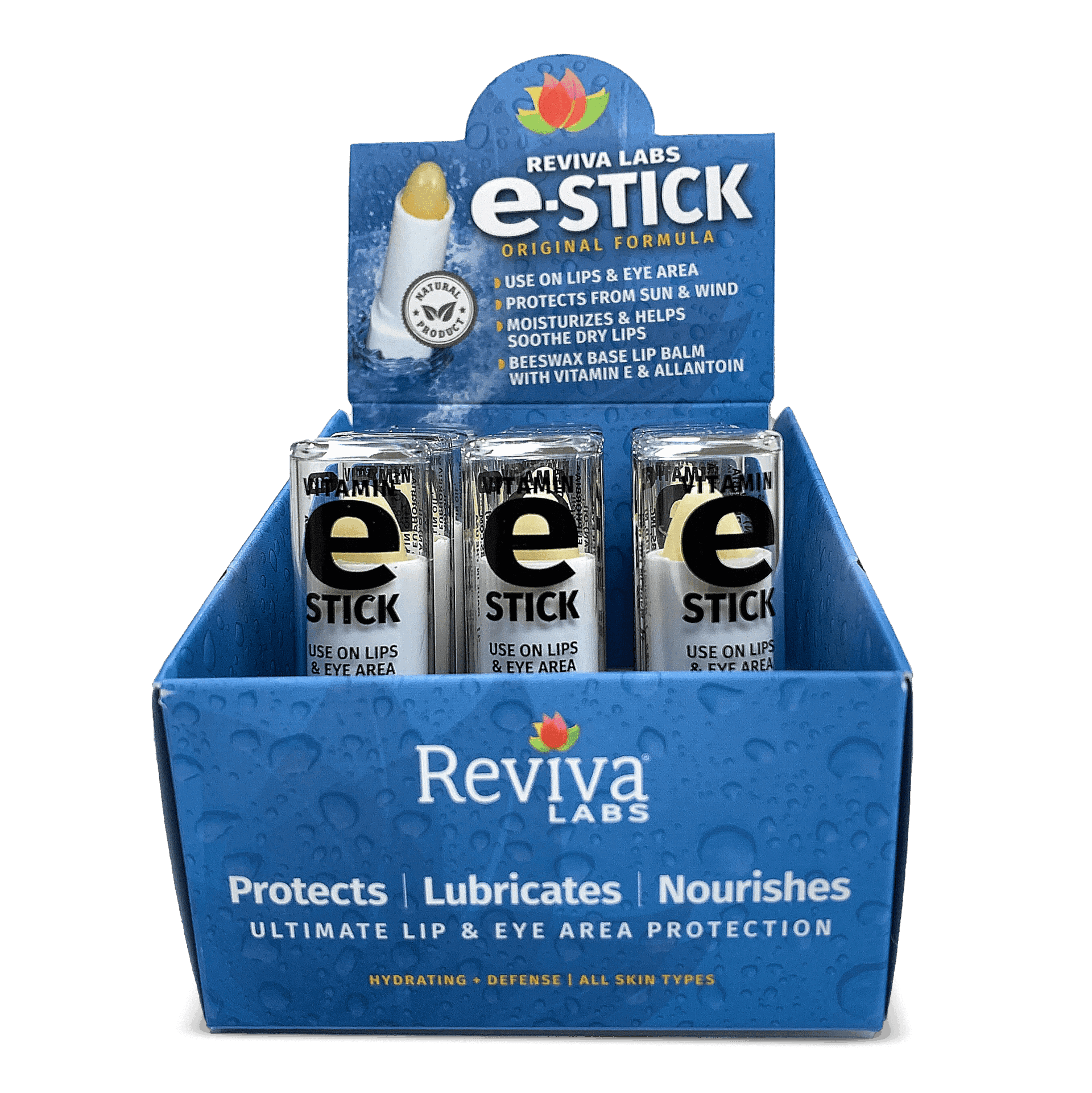 12 Pack of Vitamin E Oil EStick Reviva Labs