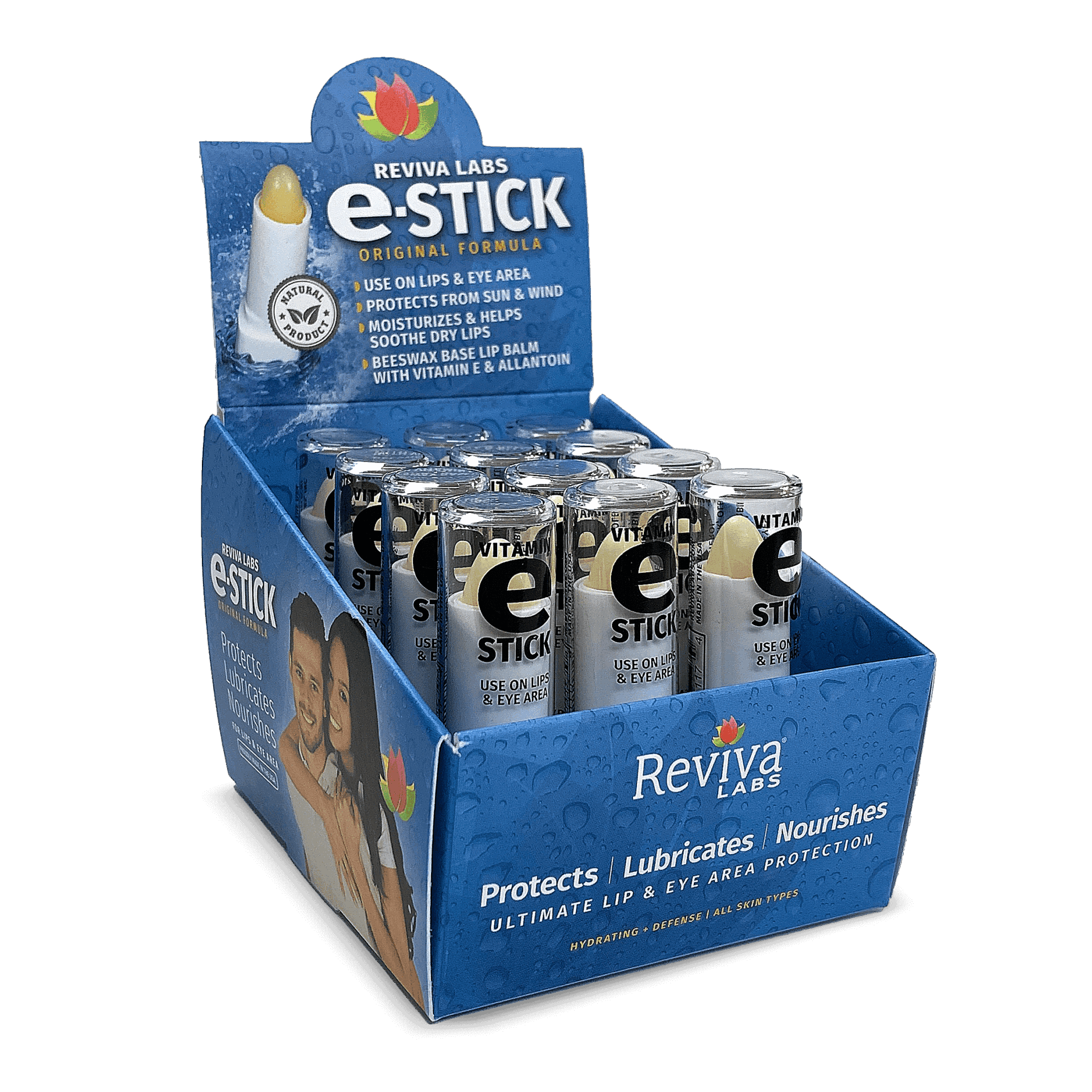 12 Pack of Vitamin E Oil EStick Reviva Labs