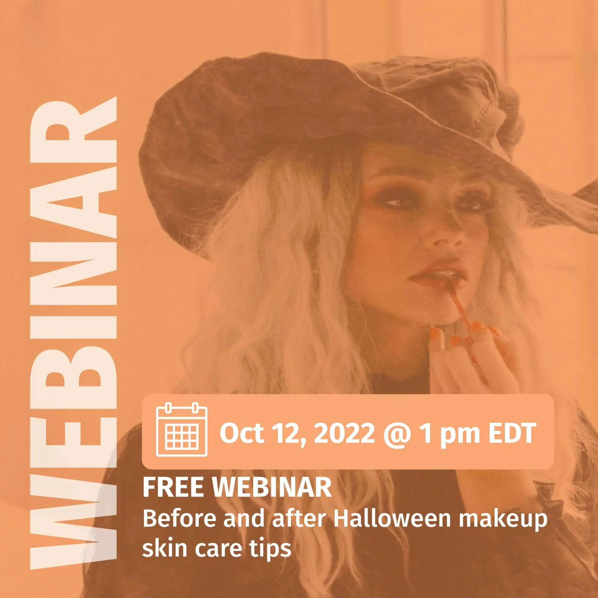 Orange Halloween Makeup 2022