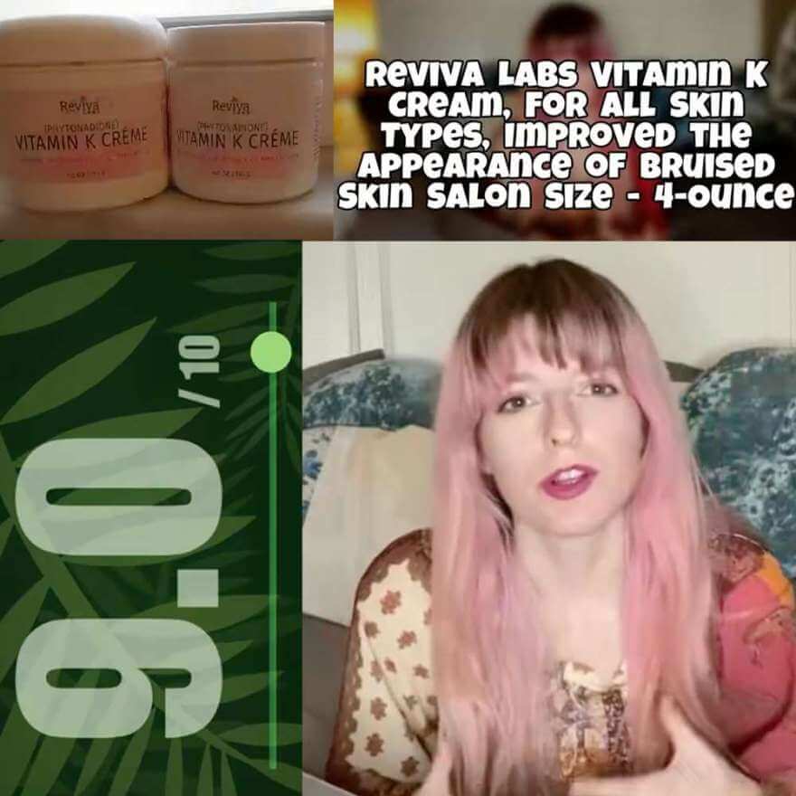 "Reviva Labs Vitamin K Cream, For All Skin Types, Improved the Appearance of Bruised Skin Salo