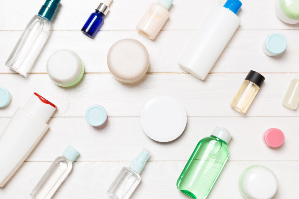 top view of different cosmetic bottles and contain 2025 03 10 09 53 19 utc