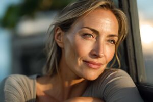 a sunlit closeup beauty portrait of a middle aged 6636799c f8c4 44b9 b814 cb275f4f6c2b 2