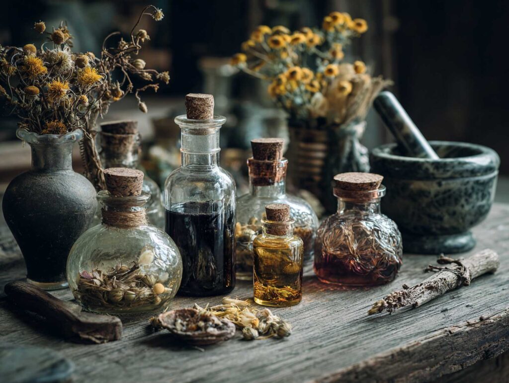 botanical apothecary scene with dried arnica lico aec9fcf4 a3dd 44ce b6b4 607e8a9140cf 2