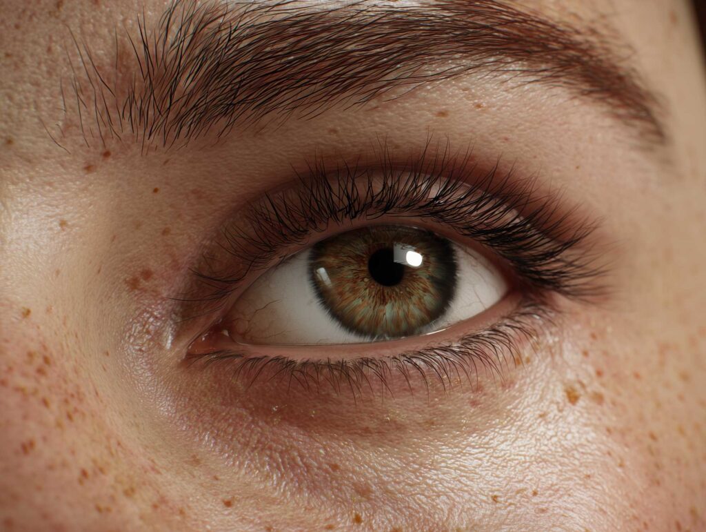 close up of female eye area. no freckles or facial 3e9290f9 c660 4e25 b087 1720ca057829