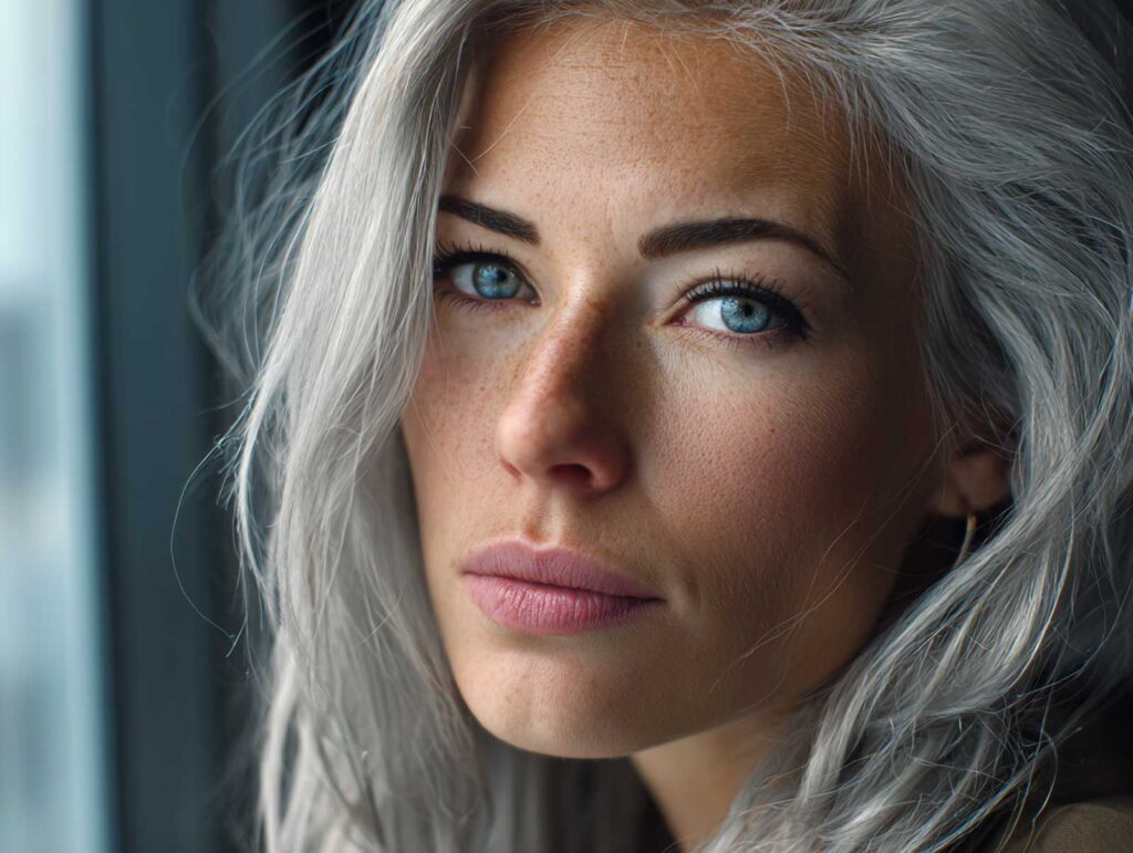 close up portrait of a silver haired woman in sof 5abe5f12 2920 44d1 b89e fda32eecd395 0