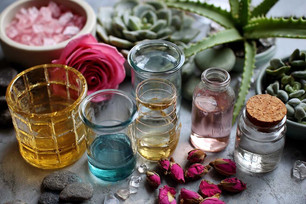 beakers and jars unlabeled surrounded 203fde43 95a3 4927 b024 2242d32afe8e 0