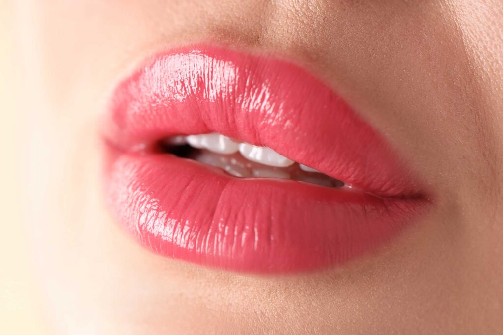 woman with beautiful pink lipstick on her lips aga 2025 12 01 22 30 01 utc