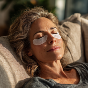 a relaxed woman in her early 50s resting on a s 4481e530 5ae5 4114 b994 c4b26b044fe7 0