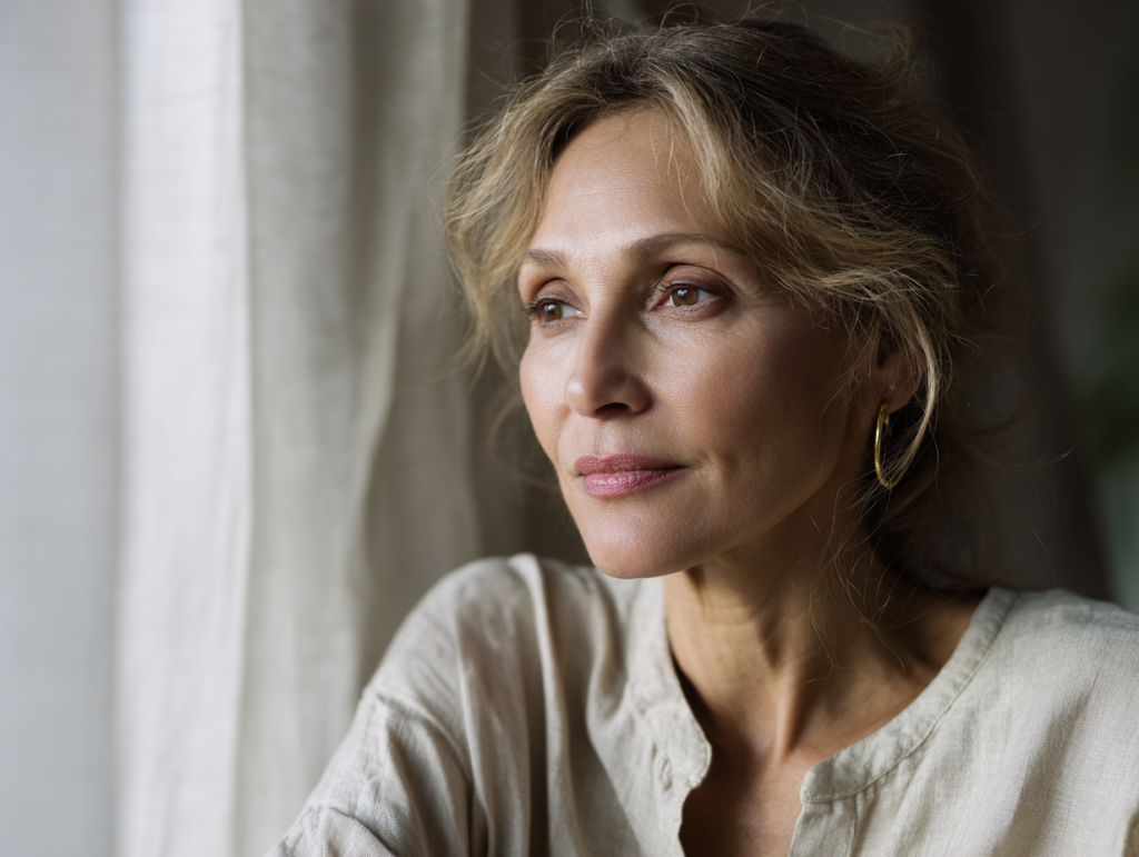 editorial portrait of a woman age 45 65 in soft a3355c2a d733 4c78 b297 ebe50a99b578 1