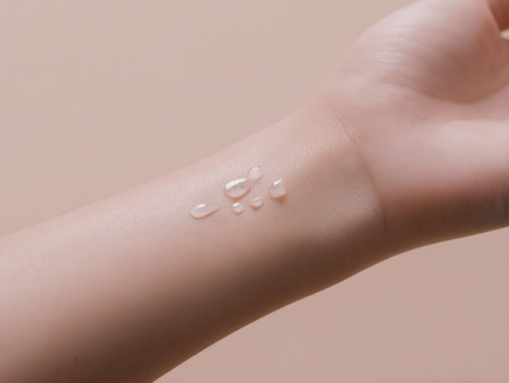 minimal skincare routine scene showing a clear cf068a6b 3148 4907 8a5e d59373be4b9a 0