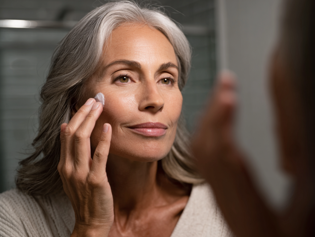 woman age 45 65 applying lightweight gel moi e5acd681 2533 445a 99b6 3beb8240b7aa 3