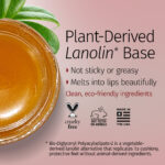 Plant-derived lanolin base lip balm advertisement