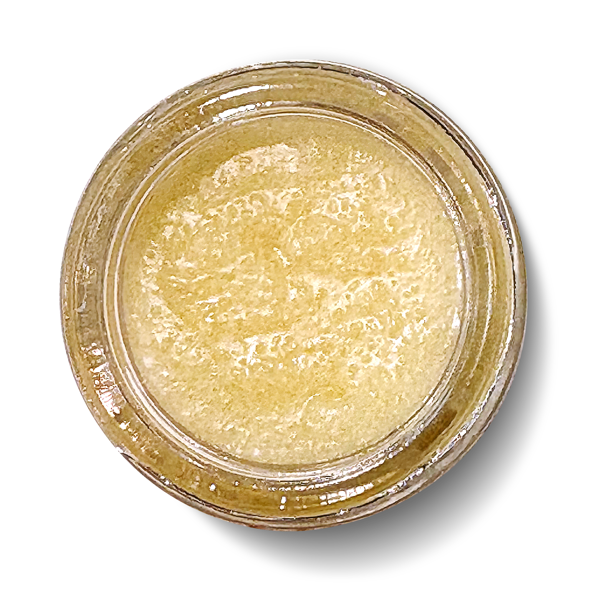 Jar of light yellow substance