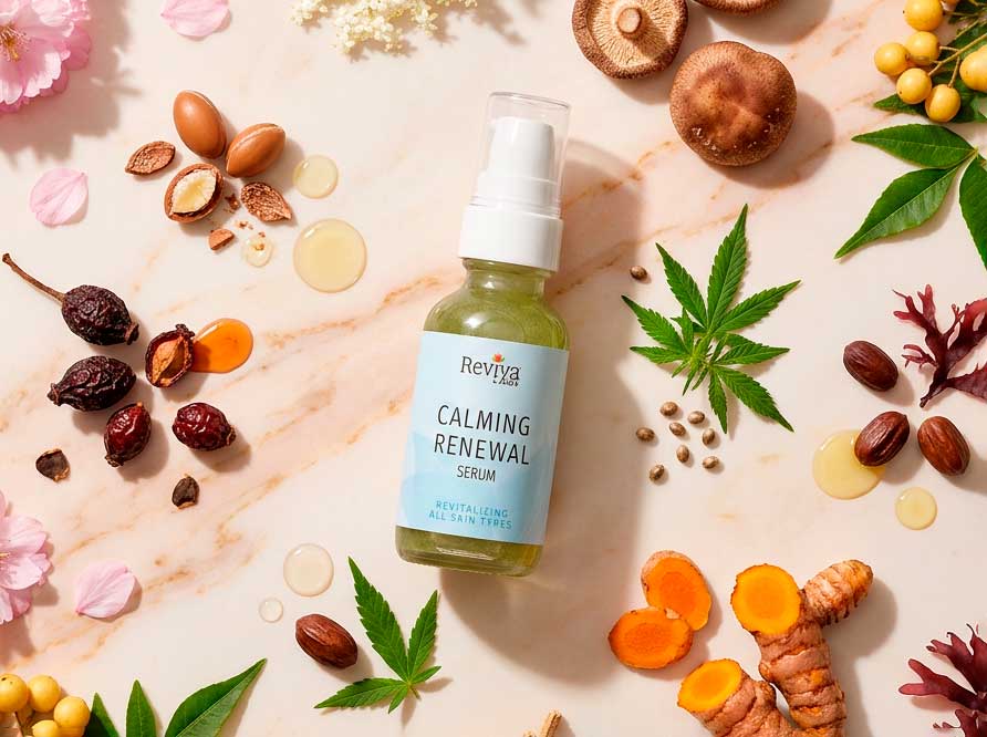 Calming Renewal Serum with natural ingredients