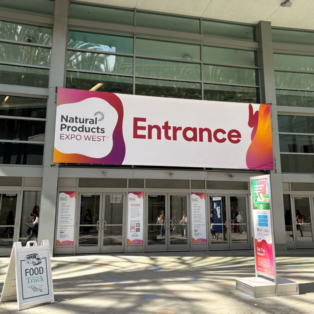 Natural Products Expo West entrance sign