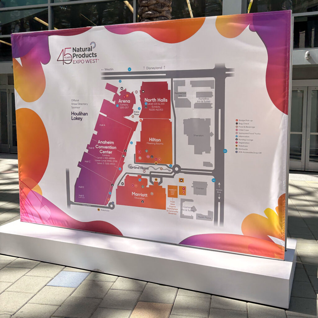 Expo map display outside convention center