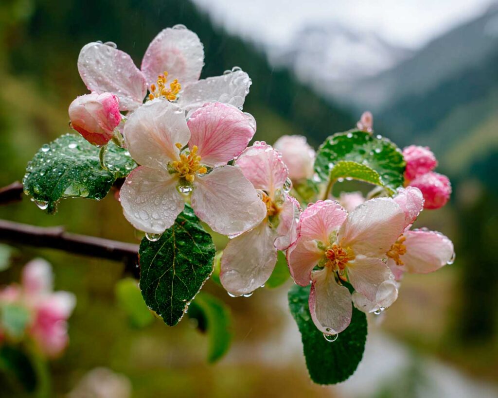 macro photograph of fresh apple blossoms and le 1fc862bf 46f3 4a22 aef4 2a61a5f35433 3