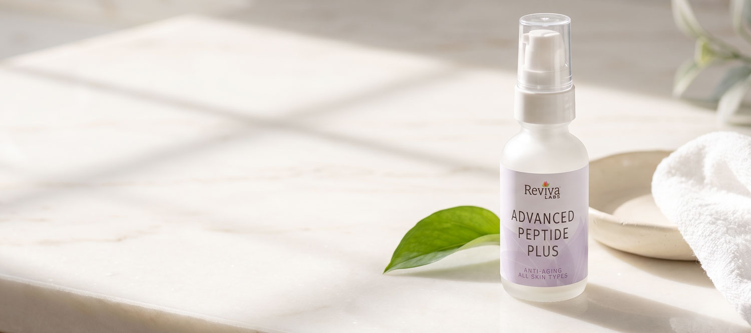Reviva Labs Advanced Peptide Plus serum bottle