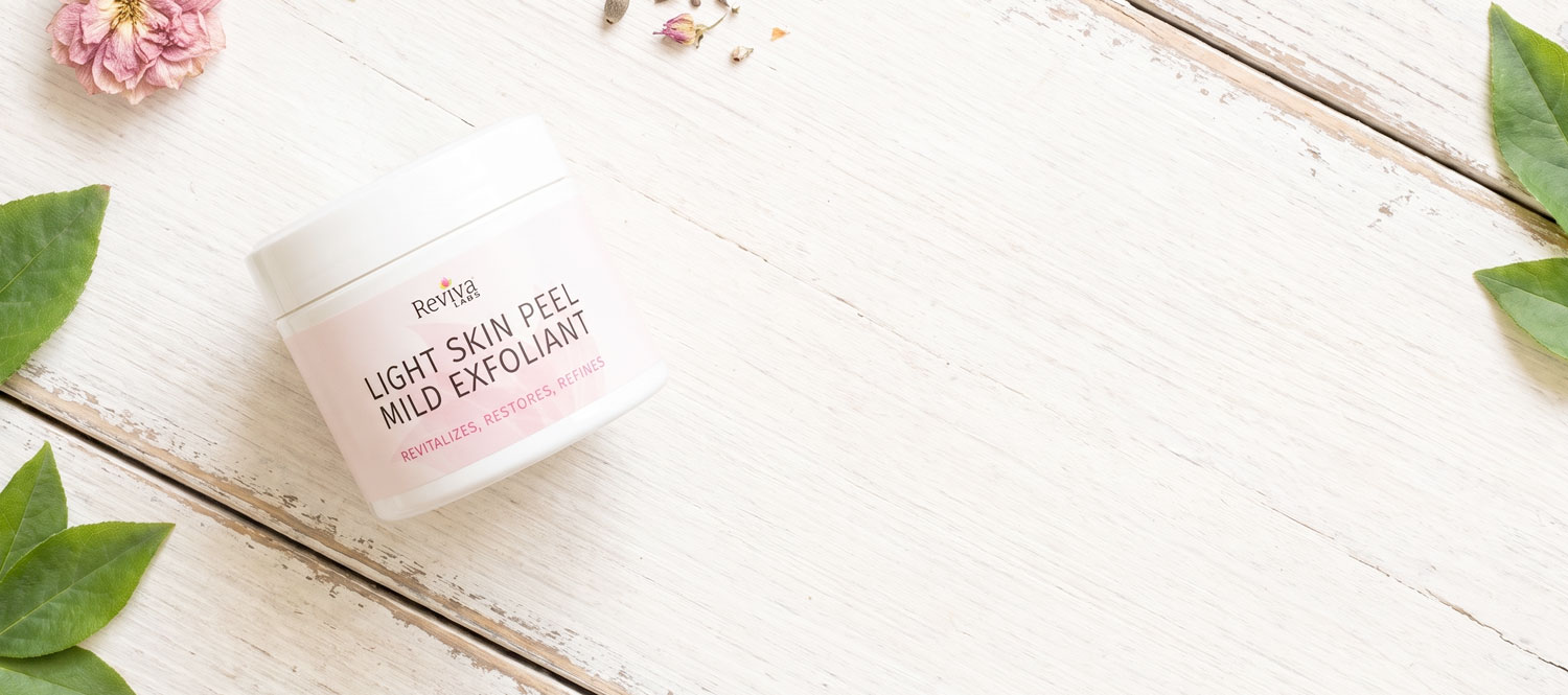 Reviva Labs Light Skin Peel Mild Exfoliant jar