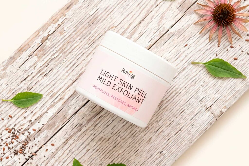 Reviva Labs Light Skin Peel Mild Exfoliant jar