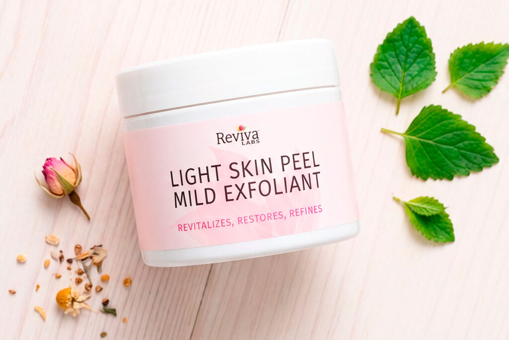Reviva Labs Light Skin Peel Mild Exfoliant jar