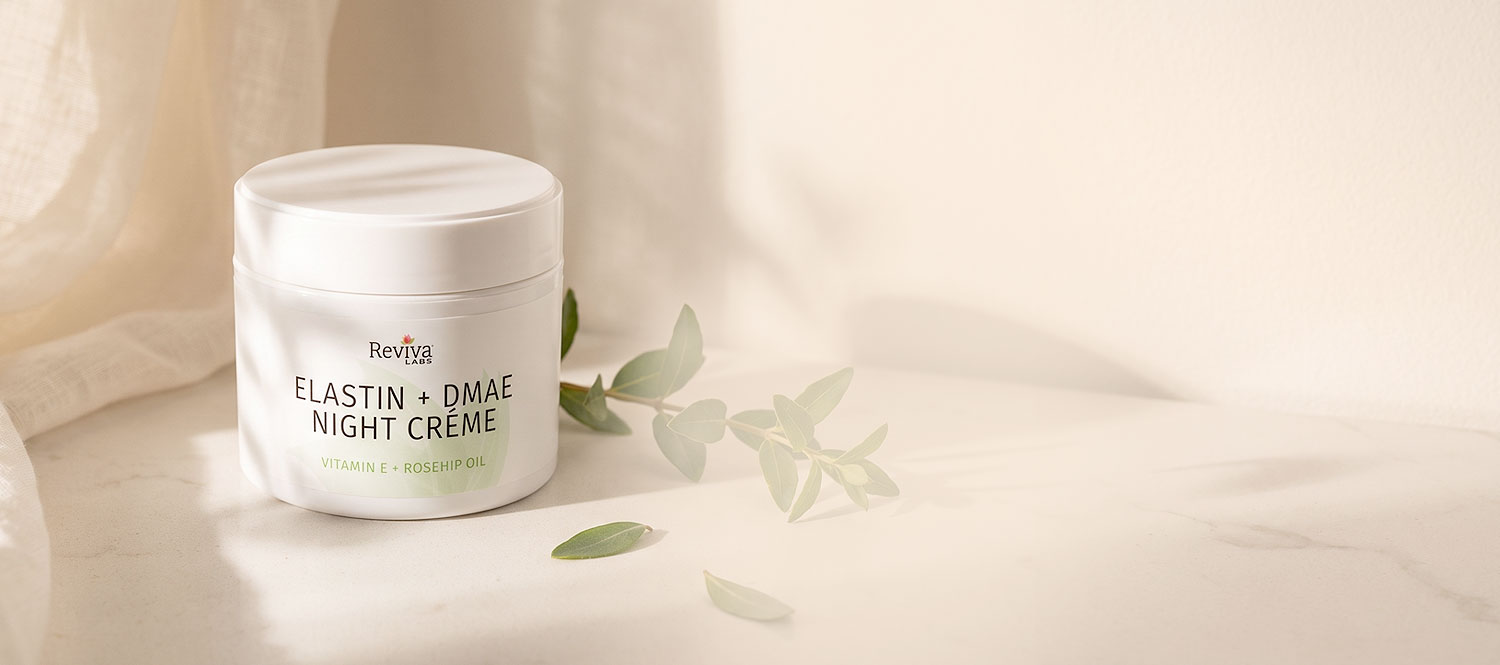 Reviva Labs Elastin and DMAE Night Crème jar